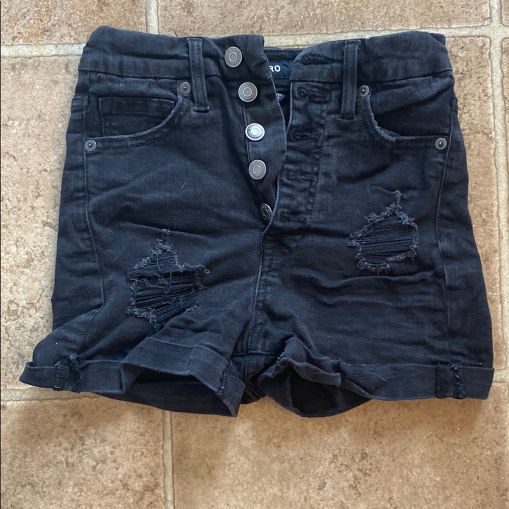 Aeropostale black high waisted shorts